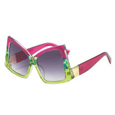 Irregular Square Double Color Sunglasses